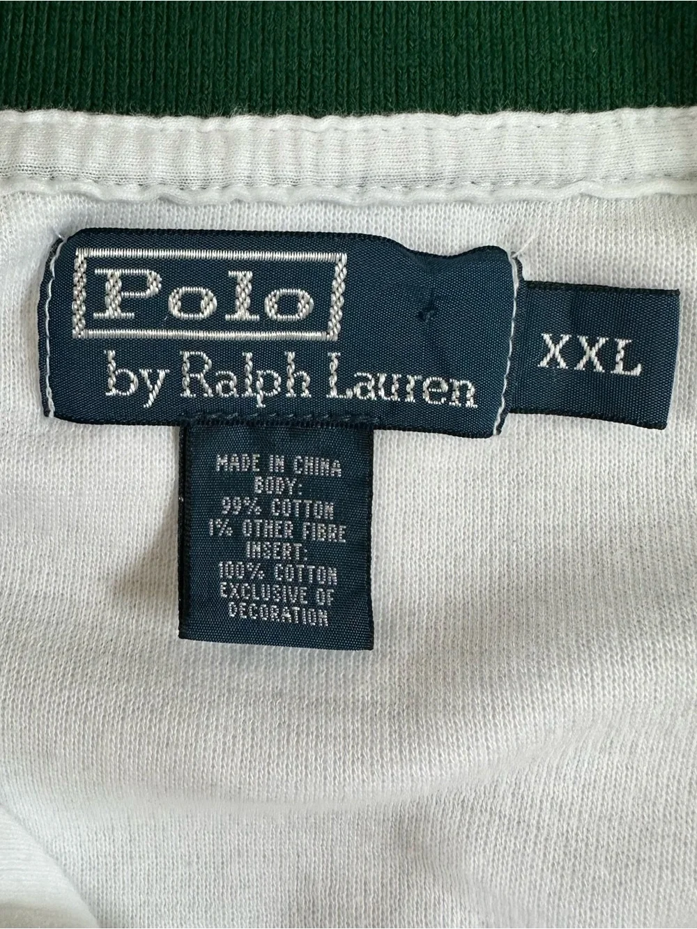 VTG Polo Ralph Lauren Lawn Tennis Track Jacket Mens XXL White Singles New York - Picture 4 of 5